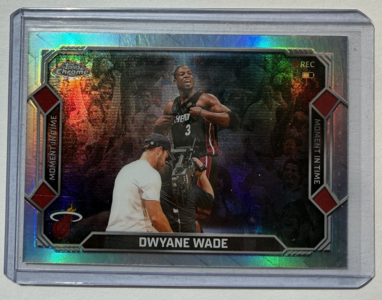 2025-26 Topps Chrome Update Basketball Dwyane Wade Moment In Time Refractor 