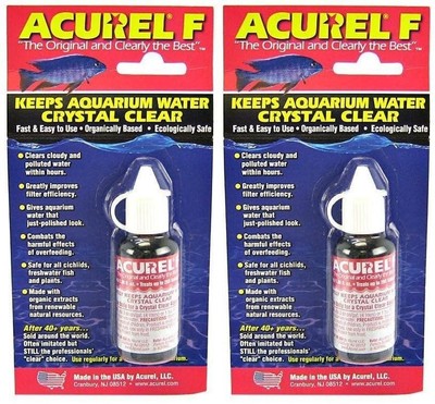 Acurel F Water Clarifier 1.06 fl.oz 25ml, Pack of 2