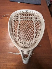 Vintage STX Eclipse lacrosse goalie head white Strung No Cracks