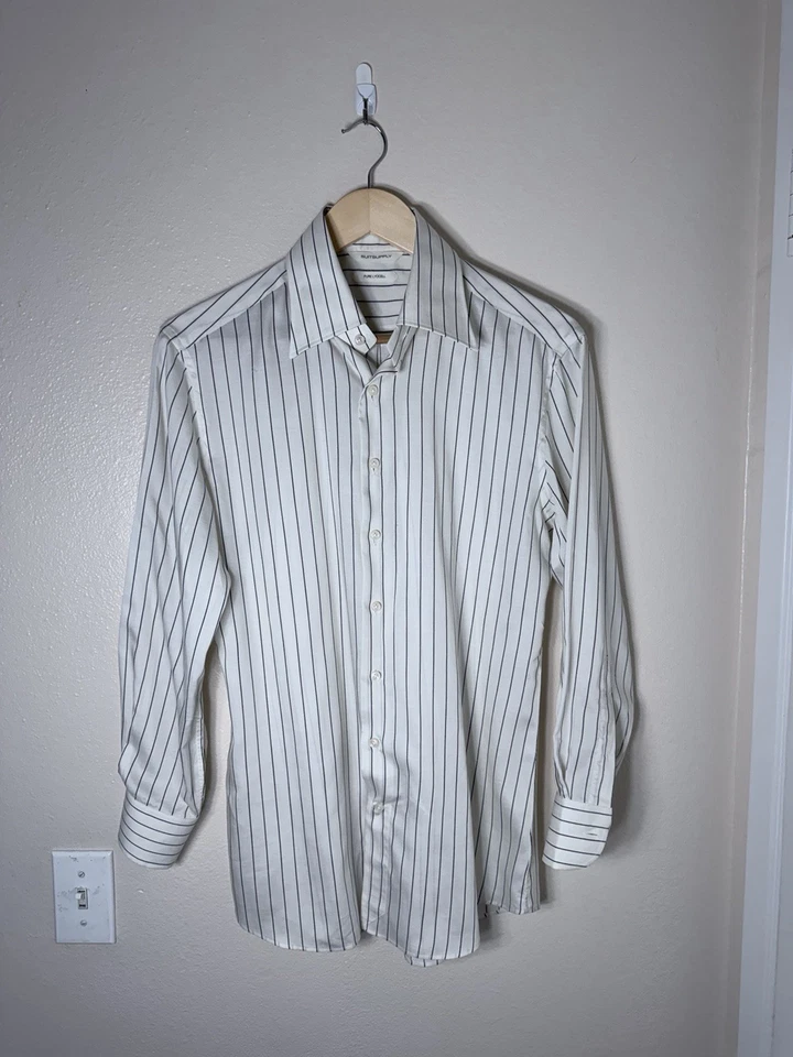 Suitsupply White Striped Collar Shirt - Image 3 of 4