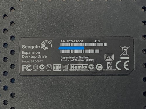 Seagate 1D7AP4-500 4TB External USB Hard Drive Black - Picture 5 of 5