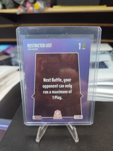 Bo Jackson Battle Arena Alpha Bonus Play 20 - Restricted List BPL-20 Secret SSP