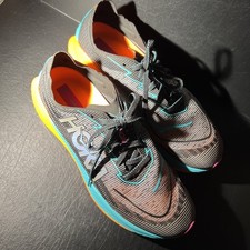 US 11D Hoka One One Mach X 2  Black/Electric Aqua  Men's Running Shoes