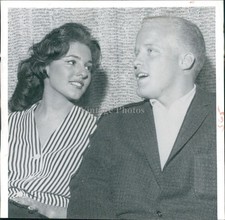 1958 Philip Crosby Sandra Drumond Twin Brother Showgirl 7X7 Historic Press Photo