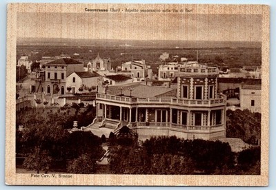 Aspetto panoramico sulla Via di Bari - Conversano ITALY 4x6 Postcard