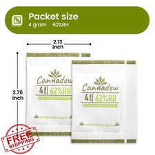 Cannadew 62% Humidity Control Packets 4g 15 Pack