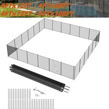 12/48/72/108FT Swimming Pool Fences for Inground Pools Safety PVC Mesh 340 GMS