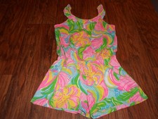 Lilly Pulitzer girls jumper romper size XL extra large 14 Jumpsuit MINT