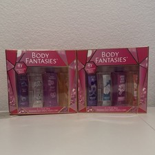Body Fantasies 4pc 2 Pack Fragrance Body Spray Bundle Set 1.7oz Body Spray