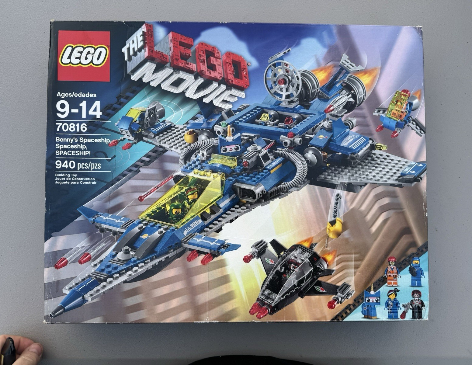 LEGO Benny's Spaceship, Spaceship, SPACESHIP! 70816 940pcs NISB box issue.