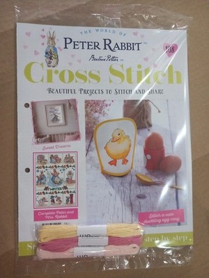Beatrix Potter Peter Rabbit Cross Stitch Partworks,#108 FREE Thread To Continue 
