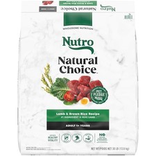 Nutro Natural Choice Adult Dry Dog Food, Lamb and Brown Rice Recipe, 30 lbs.