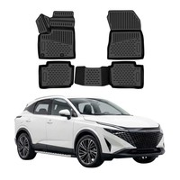 Omac Gummimatten FußMatten FüR Nissan Qashqai J12 E-Power 2022-2026 TPE Schwarz