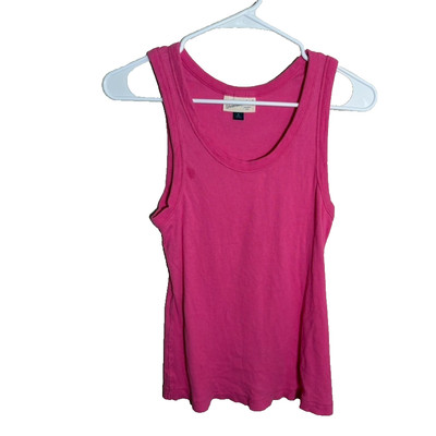 Universal Thread Tank Top Women's Medium Pink Round Neck Rib Basic Shirt