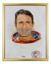 ASTRONAUT JAMES B IRWIN APOLLO 15 LUNAR MODULE PILOT 1971 8X10 GOLD FRAMED PHOTO