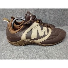Tenis Merrell Striker Goal de cuero marrón chocolate con encaje para hombre 8 13259