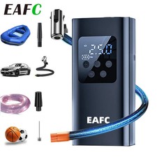 Gonfiatore elettrico ricaricabile per gonfiaggio pneumatici portatile EAFC...