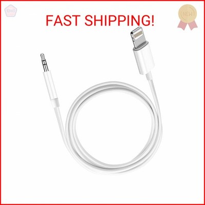 (Apple MFi Certified) iPhone AUX Cord,Lightning to 1/8 Inch Audio Cable,3.3ft, H