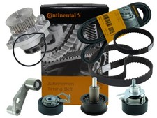 CONTI Zahnriemen Keilrippenriemen + 4 Rollen + Wasserpumpe SEAT SKODA VW 1.4 16V