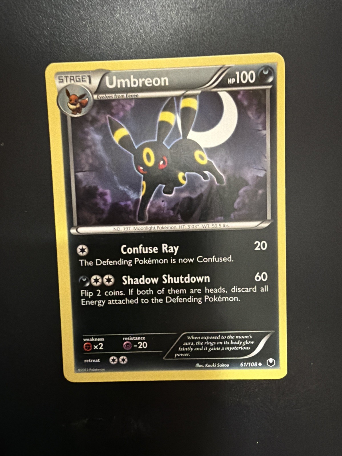 Umbreon 61/108 Dark Explorers Regular NM