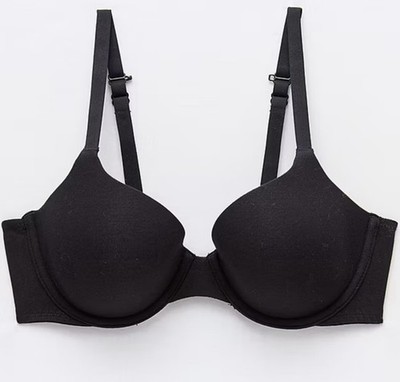 40DD Black Ambrielle Cotton Womens Medium Support Demi Bra