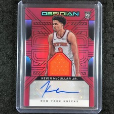 2024-25 Obsidian KEVIN MCCULLAR JR. Rookie Patch Ink Auto Red Flood #KMJ
