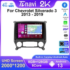 For Chevrolet Silverado 3 Stereo CarPlay Car Radio GPS Android Multimedia Screen