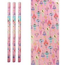 Disney Princess Christmas Wrapping Paper 3 x 2M Rolls Gift Wrap