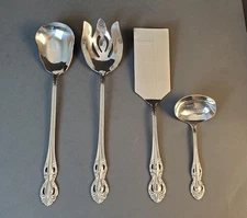 Reed & Barton QUEENSDAY 3 Piece Serving Set Stainless Flatware 12 in