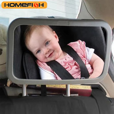 HOMEFISH Baby Car Mirrors Adjustable Car Rear Seat Mirrors Facing Headrest Mount
