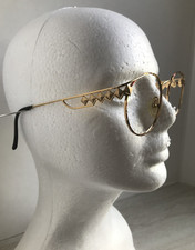 Designer PALOMA PICASSO EyeGlass Frames Vintage AUSTRIA Tortoise & Gold