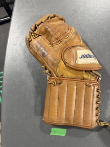 Ancien Gant De Hockey Vintage Canadien - Main Gauche, Protection Rétro Pour Collection