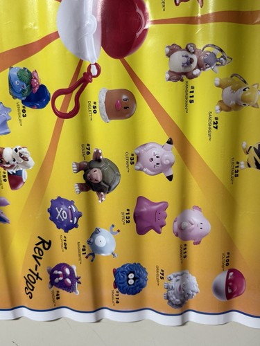 1999 POKEMON catch'em here Burger King KIDS MEAL Poster TOY Pikachu Nintendo Y2K - Picture 3 of 16
