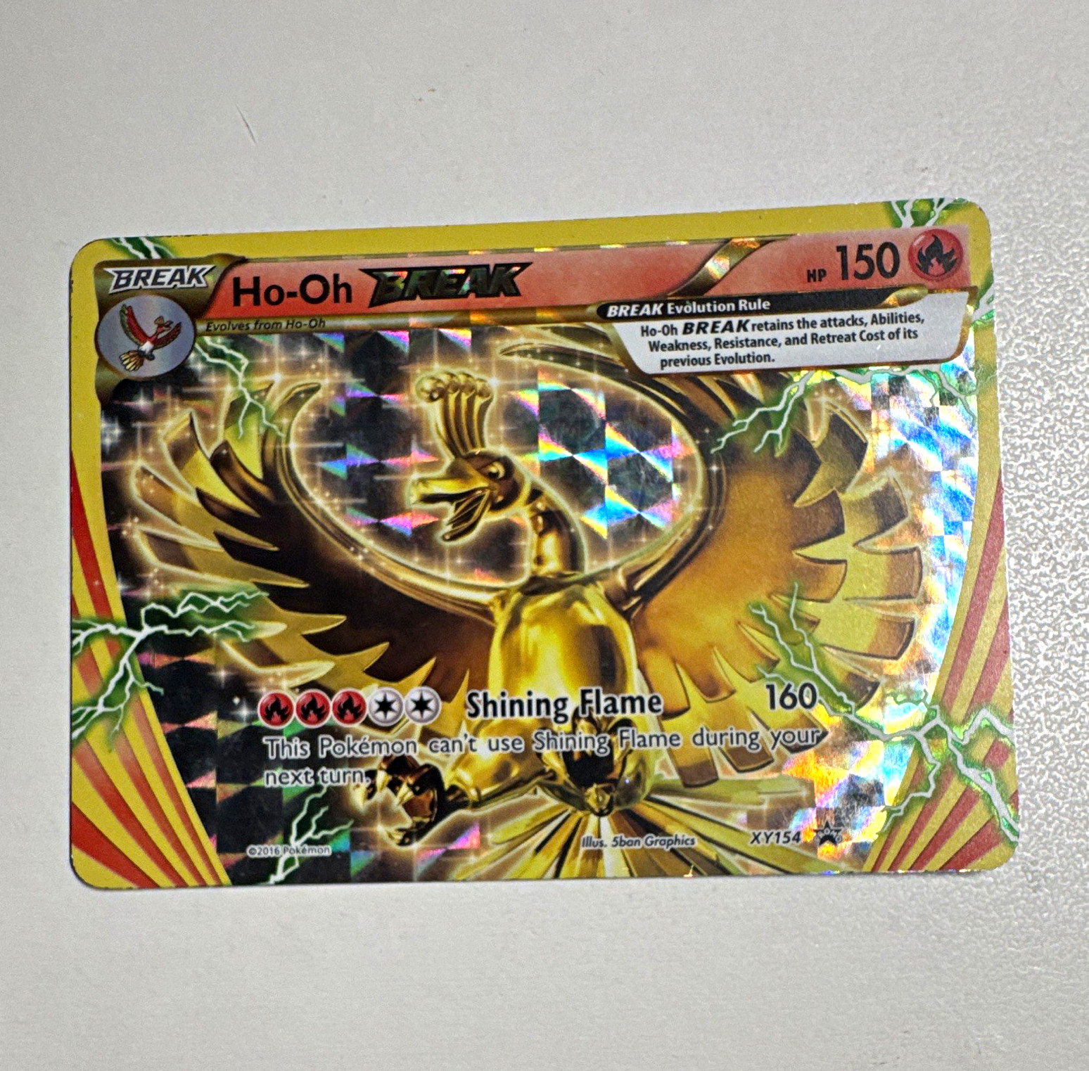 The Pokémon Company Ho-Oh BREAK XY154 XY Holo Promo Oversized English 150 HP