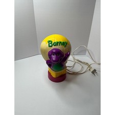 Vintage Barney the Dinosaur Hot Air Balloon Kids Room Night Light Lamp