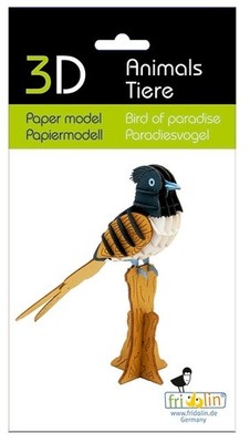 Fridolin 11730 3D-Modell Bastelset Paradiesvogel