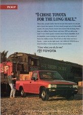 1991 Toyota Pickup V6 Southern Pacific Railroad Vintage Magazine Print Ad