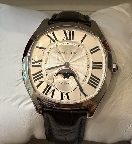 Cartier Men's 40mm Moonphase Steel Auto 2018 Drive de Cartier - WSNM0008