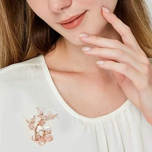 Exquisito Broche Flor Rosa En Caja Regalo - Cumpleaños, Boda o Aniversario Foto 4 de 4