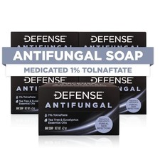 Defense Antifungal Medicated Bar Soap Tolnaftate 4.2 oz 5 Pack Athlete's Foot