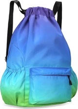 Drawstring Backpack for Women Drawstring Gym Bag Water Resistant Small Cinch Sac