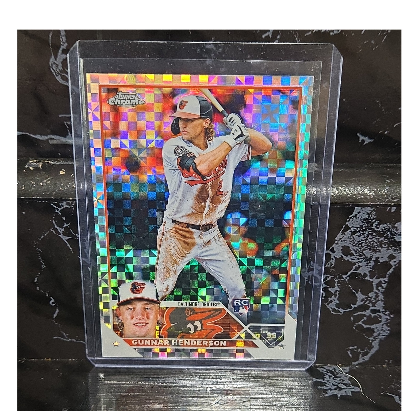 Topps 2023 Chrome Gunnar Henderson Orioles X-Fractor Rookie RC #2