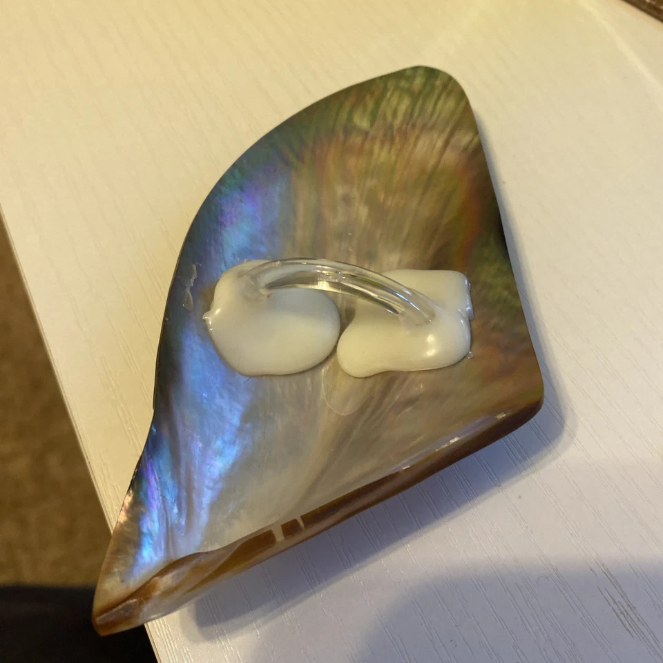 Natural Shell scarf ring  - Image 3 of 3