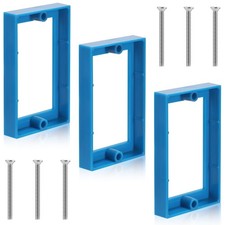 3pcs 1/2" Single Gang Outlet Extender Receptacle Box Extender Ring 6 Screws