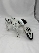 WowWee 2007 White Black Roboquad Robo Quad Full Size Robot Dog w/ Remote Control
