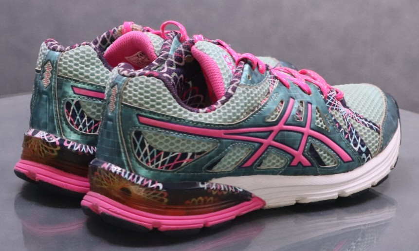Asics Gel-Preleus Women's Running Shoes Size 6 Aqua Green Pink thumbnail 8