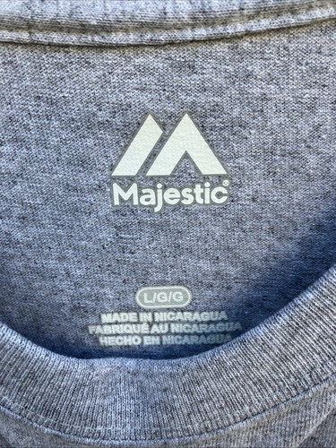 Majestic Men’s L “ Tampa Bay Rays” Tshirt Gray NWT - 第 2/6 張圖片