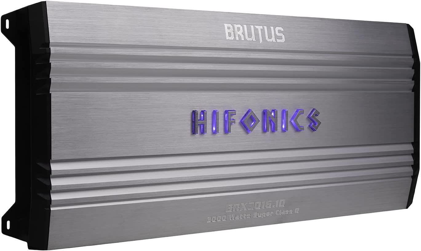 Hifonics BRX3016.1D Brutus Mono Super D-Class Subwoofer Amplifier, 3000-Watt