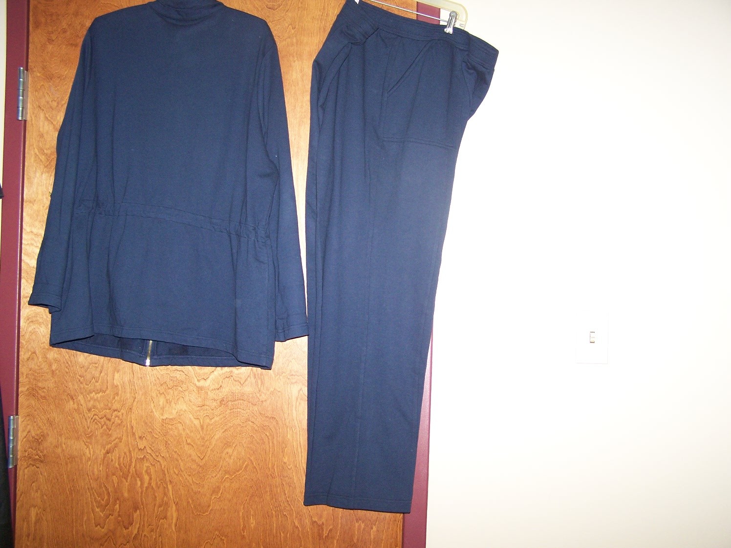 2pc BASIC EDITION Navy Jogging Lounging Long Slee… - image 2