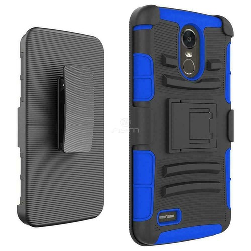For LG Stylo 3 /4 Plus Armor Hard Case With Kickstand Belt Clip+Screen Protector - Picture 10 of 23